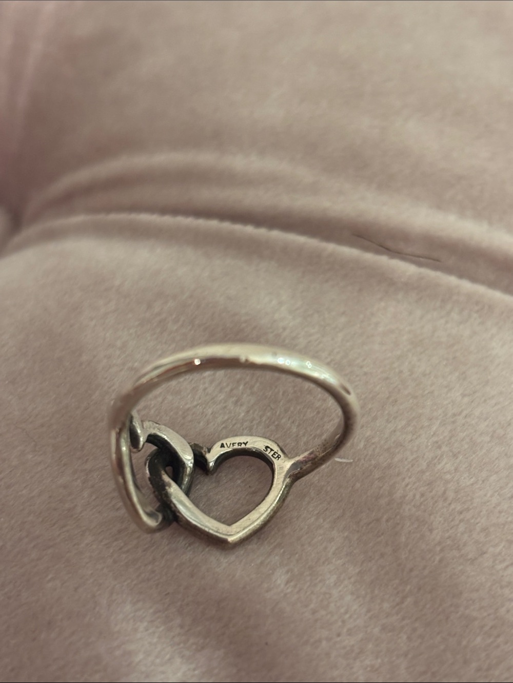 James Avery Sterling Silver Double Heart Ring - Picture 2 of 4
